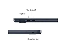 Ноутбук Apple MacBook Air 13,6 2026 M5/10CPU/10GPU/32GB/512GB Midnight (Z1L6000RR) - мініатюра 3