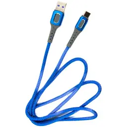 Дата кабель USB 2.0 AM to USB-C 1.0m blue Dengos (NTK-TC-LP-BLUE) - миниатюра 2