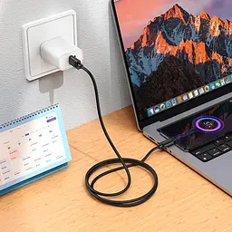 Кабель для заряджання Hoco X122 USB Micro USB міцний силіконовий матеріал 1 метр Чорний - мініатюра 3