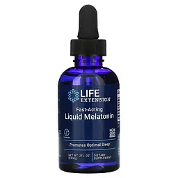 Натуральна добавка Life Extension Fast-Acting Liquid Melatonin, 59 мл - Ваніль-цитрус