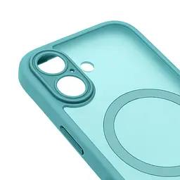 Чехол для Apple iPhone 17, Lush MagCase, бирюзовый, противоударная панель-накладка из TPU и PC, полупрозрачный чехол с MagSafe (с магнитом), с защитой камеры, поддержка беспроводной зарядки, защита всего корпуса, ArmorStandart (ARM87487) - мініатюра 4
