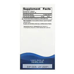 Глицинат цинка Zinc Glycinate - 60 caps - миниатюра 2