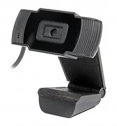 Web камера Maxxter WC-HD-FF-01 Black, 1.3 Mpx, 1280x720, Fixed-Focus, USB 2.0, вбудований мікрофон, (WC-HD-FF-01)
