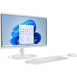 Моноблок 21.5 HP (Hewlett-Packard) 22-dg0000ua AiO i3-N300/8Gb/SSD512Gb/WiFi/Cam/K&M/DOS/Cashmere White - мініатюра 2