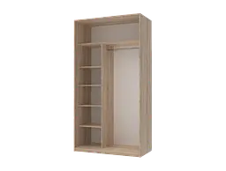Шафа-купе Doros Сіті Лайт Дуб Cонома 2 Дзеркала 120х60х225 (42002036) - мініатюра 3