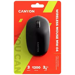 Мишка Canyon MW-04 Bluetooth Black (CNS-CMSW04B) - мініатюра 6