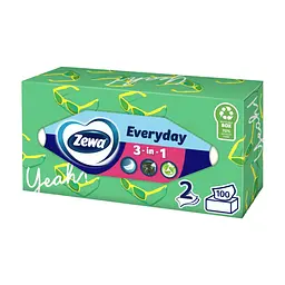 Серветки косметичні Zewa Everyday 100 шт. (7322540043464) - мініатюра 5