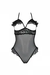 Еротичне боді Passion DOLLY BODY, L/XL, black, з відкритими чашками - мініатюра 3