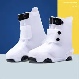 Бахили дитячі на взуття ПВХ H003 S 26-27 White (17560) - мініатюра 2