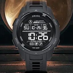Наручний годинник чоловічий Smael Brutto Pro Чорний (3274) - мініатюра 3