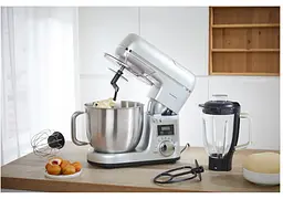 Кухонний комбайн 3в1 Silver Crest SKMW 900 A1 міксер тістоміс блендер silver - мініатюра 7