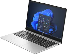 HP Ноутбук HP 250R-G10 15.6" FHD IPS AG, Intel 5-120U, 16GB, F512GB, UMA, Win11, сріблястий - мініатюра 2