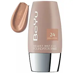 Тональний крем BeYu Velvet з матуючим ефектом відтінок 24 (Apricot Peach) 30 мл - мініатюра 2