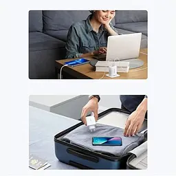 Зарядний пристрій адаптер живлення Ugreen CD275 65 W 3 port (90496) білий - мініатюра 6