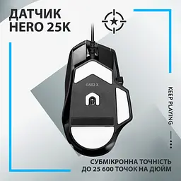 Мишка Logitech G502 X USB Black (910-006138) - мініатюра 4