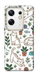 TPU чохол Demsky Cats pattern для Infinix Zero 30 4G