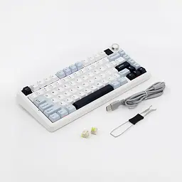 Ігрова механічна клавіатура Aula F75 Max / Три режими підключення / LEOBOG Reaper Switch / Біла - мініатюра 5