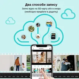 IP-камера вулична з акумулятором та подвійним об'єктивом XON SmartCam 4G 8000mAh Solar 1080P (KCBSM22VW 7478) Біла - мініатюра 9
