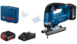 Акумуляторний лобзик Bosch GST 185-LI Professional з 2 акб GBA 18 В 4.0 Ah і з/п GAL 18V-40 у кейсі