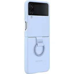Оригінальний силіконовий чохол із кільцем Samsung для Galaxy Z Flip4 Silicone Cover with Ring Arctic Blue EF-PF721TLEGUA