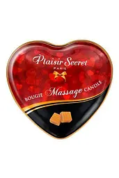 Масажна свічка-сердечко Plaisirs Secrets Caramel 35 мл - мініатюра 2