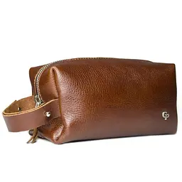 Чоловіча косметичка несесер шкіряна GRANDE PELLE 16х8х8 см acs0032160