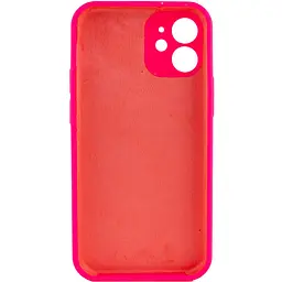 Чохол Epik Silicone Case Full Camera Protective AA NO LOGO для Apple iPhone 12 6.1 Рожевий/Barbie pink - мініатюра 2