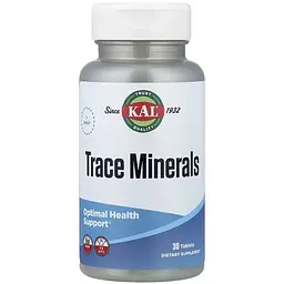 Дієтична добавка KAL Trace Minerals 30 таблеток