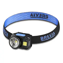 Ліхтар налобний Brevia 550Lm, 3W CREE XPG+COB, 1200mAh/3xAAA, Zoom, з сенсором білий/червоний(14400ERBX1)