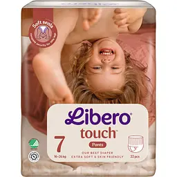 Підгузки-трусики Libero Touch Pants 7 (16-26 кг) 22 шт. - мініатюра 2