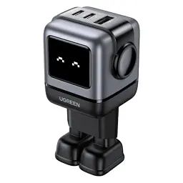 Зарядний пристрій Ugreen 1xUSB + 2xUSB-C 65W GaN CD361 gray (25685B)
