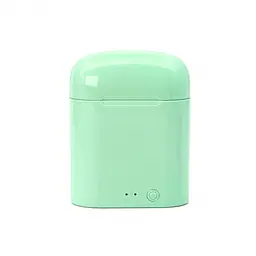 Бездротові навушники i7 Mini TWS Bluetooth гарнітура з боксом для заряджання Green (19865) - мініатюра 2