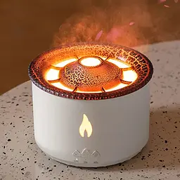 Портативний зволожувач повітря та аромадифузор Kinscoter Volcano Jellyfish Aroma Diffuser V19 360 мл, білий