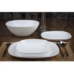 Тарілка обідня Luminarc Sweet Line 28 см White (X0511) - мініатюра 4