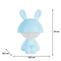 Світильник-нічник Kite LED з акумулятором Cute Bunny блакитний (K25-316-1-3) - мініатюра 5