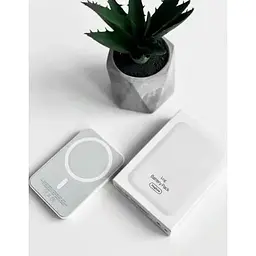 Зовнішній акумулятор Grand Battery Pack MagSafe (модель A2384) 5000mAh білий - мініатюра 7
