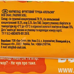 Фруктовий мармелад Bob Snail Груша-Апельсин 38 г - мініатюра 3