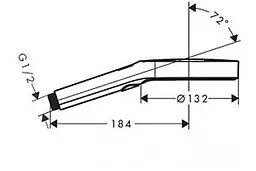 Ручний душ Hansgrohe Rainfinity 130 3jet 26864670 чорний матовий - мініатюра 5