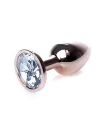 Анальна пробка Jewellery Red Gold Plug - розмір S - мініатюра 3