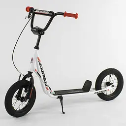 Дитячий самокат Corso 40х15х83-95 см Білий 000231505 - мініатюра 2