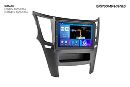 Штатна автомагнітола EasyGo M9-3-32-SLO Subaru Legacy 2009-2014, Outback 2009-2014 - мініатюра 2