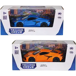 Автомодель TechnoDrive Chevrolet Corvette Z06 2023 в ассортименте (260156U) - миниатюра 1