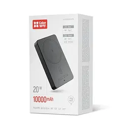 Універсальна мобільна батарея 10000 mAh, Black, 20 Вт ColorWay teh0027611 - мініатюра 7