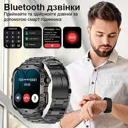 Смарт-годинник Lige Smart Expert Nano Steel 2 ремінці чорний (3203) - мініатюра 9