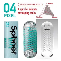 Мастурбатор Tenga Spinner Pixel м'ятний - мініатюра 6