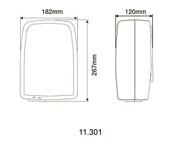 Сушарка для рук Hotec 11.301 ABS White - мініатюра 4