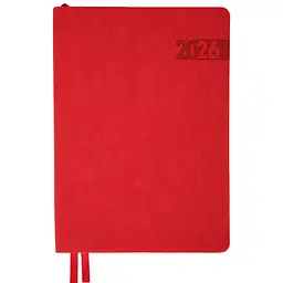 Щоденник-діловий записник А5 Leo Planner датований 2026 Boss червоний 368 сторінок (252636)