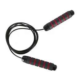 Скакалка швидкісна Power Play 4210 2.7 м, Black/Red - мініатюра 2