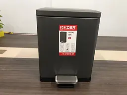 Відро для сміття з плавним закриттям прямокутне Koer TC-010315-07 15 л graphite KR5604, Графит - мініатюра 2