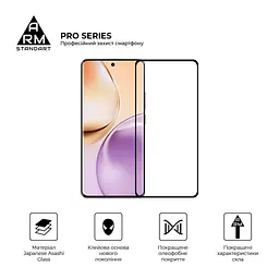 Скло захисне Armorstandart Pro Realme 14 5G / 14T 5G Black (ARM83563) - мініатюра 2